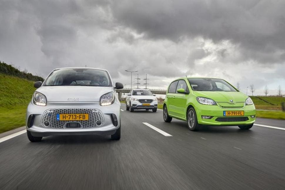 De 5 elektrische stadsauto's met de kortste oplaadtijd