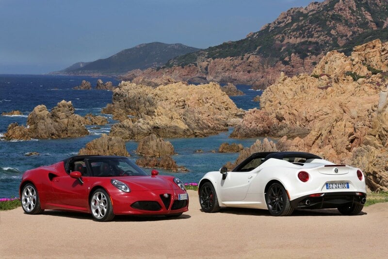 Afbeelding van een Alfa Romeo 4C