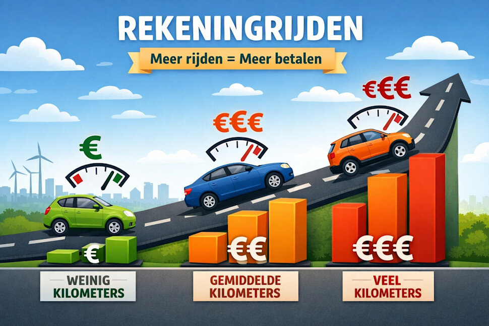 Betalen per gereden kilometer wordt serieus overwogen door politiek