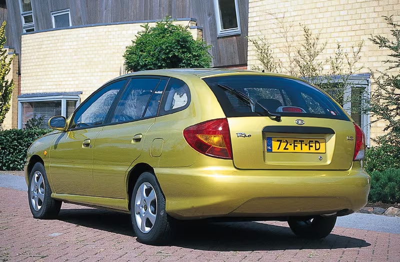 Afmetingen Kia Rio (2000-2005)