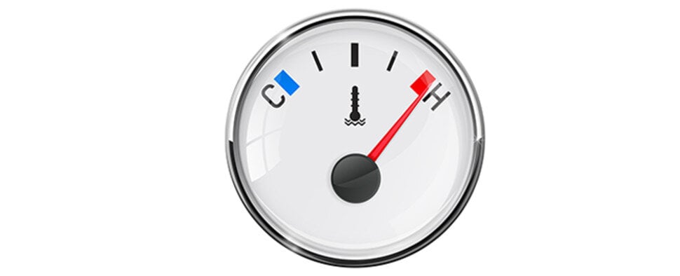 Wat moet je doen bij een oververhitte motor?