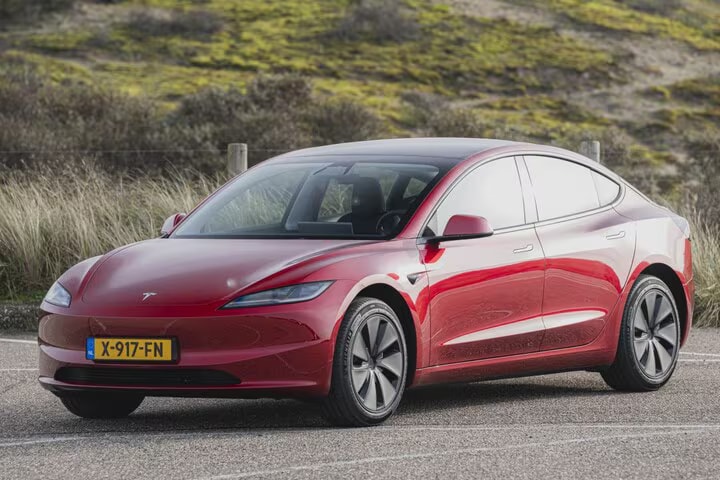 Afbeelding van een Tesla Model 3